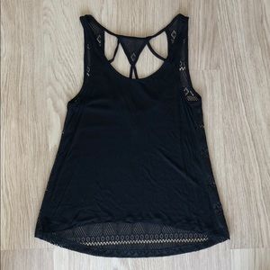 Bozzolo Black Lace Back Tanktop